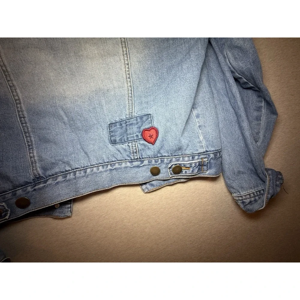 Billabong Kids Jean Jacket With Fluffy Collar Kid Size 10